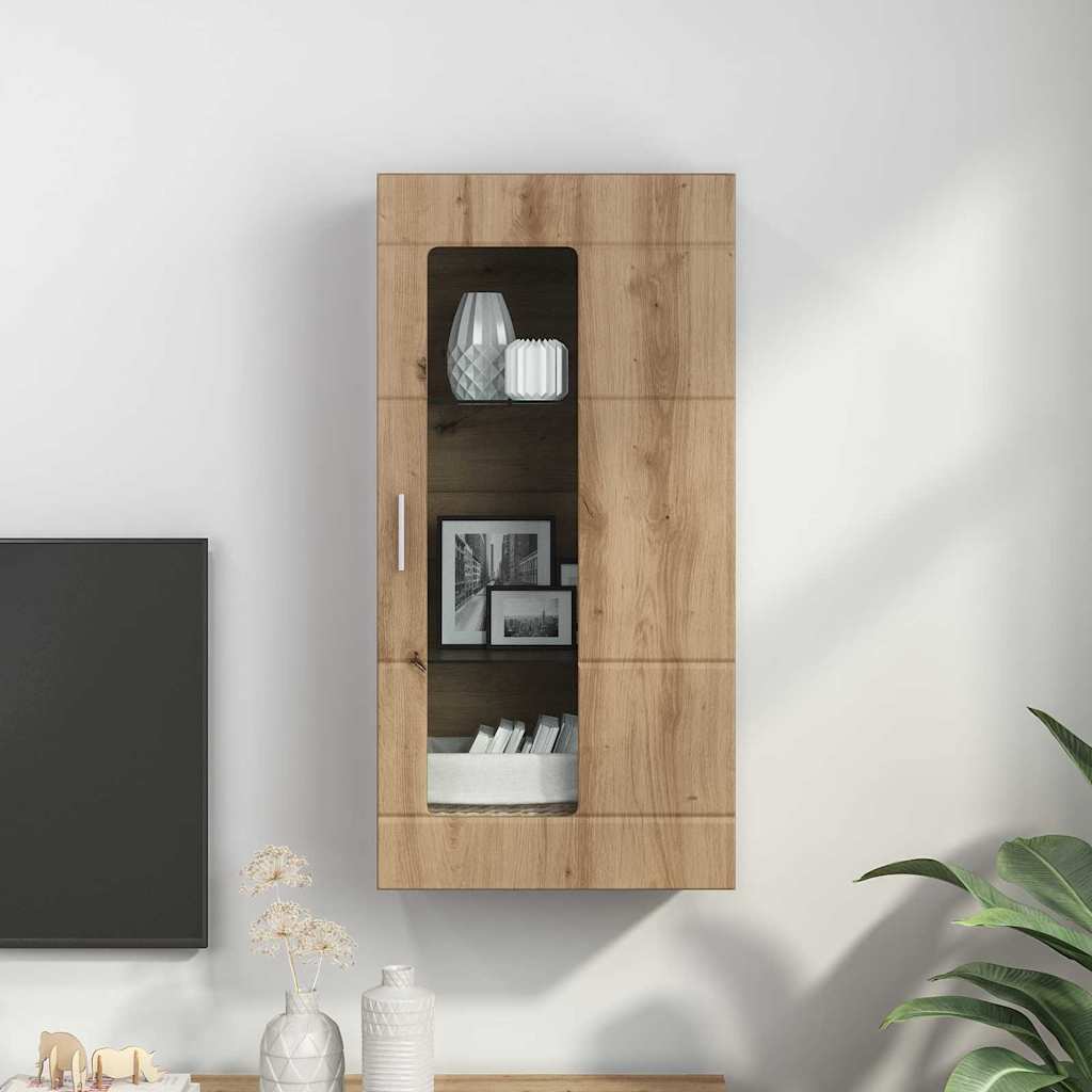 Wall-mounted Cabinet with Shelf Artisan oak 55 x 29 x 100 cm